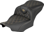 Saddlemen Roadsofa Lattice Stitch Seat For Harley Davidson FLHX 1923 ABS 2024-2026 - Black/Gold