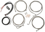 LA Choppers Handlebar Cable/Brake Hose Kit For Harley Davidson FLHR 1750 2017-2019 Standard - Clear-Coated