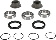 Pivot Works Watertight Wheel Collar & Bearing Kits For Kawasaki KX125 2003-2005 Rear - Black Silver