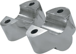 LA Choppers Handlebar Riser Extensions For Harley Davidson FXDB 1584 2008-2012 1" Rise - Chrome