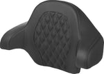 Saddlemen Tour Pak Lattice Stitch Backrest Pad For Harley Davidson FLH 1868 2021 - Black/Grey