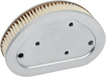 Drag Specialties Replacement Air Filter For Harley Davidson FLD 1690 2012-2013 - Silver White