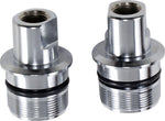 Drag Specialties Fork Tube Plugs & Caps For Harley Davidson FLH 1200 1977-1980 - Chrome