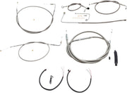 LA Choppers Handlebar Cable/Brake Hose Kit For Harley Davidson FLS 1690 2015 - Clear-Coated