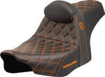 Saddlemen Pro Series SDC Performance Grip Gripper Seat For Harley Davidson FLHX 1923 ABS 2024-2026 - Black/Orange