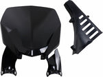UFO Stadium Front Number Board With Fork Guards For Yamaha YZ125 2022-2025 - Black