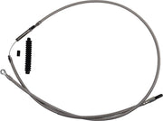 Barnett Stainless Steel Clutch Cable For Harley Davidson FLHFB 1868 2023 +15.2 cm (6") - Silver