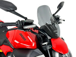 WRS Windscreen For Ducati Diavel V4 1200 ABS 2023-2025 33.5 cm (13-1/4") - Dark Smoke