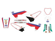 Blackbird Retro Graphics Kit For KTM SX125 2023 - Blue/Red/White