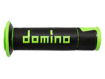 Domino A450 Road/Race Grips - Black/Green