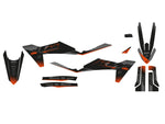 Blackbird Graphic Kit For KTM SX125 2023 - Black/Grey/Orange