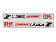 Blackbird Swingarm Stickers For Kawasaki KX125 1994-1998 - Multi