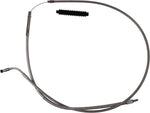 Barnett Stainless Steel Clutch Cable For Harley Davidson FLHXSE 1977 2023-2024 +20.3 cm (8") - Silver