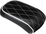 LE Pera Bare Bones Solo Seat Pillion Pad For Harley Davidson FLST 1340 1986-1990 - Black