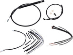 Burly Jail Bar Cable Kit For Harley Davidson FLSB 1750 2019-2024 35.5cm (14") - Black