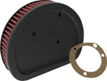K&N High Flow Air Filter For Harley Davidson FLHR 1450 1999-2003 - Black Red