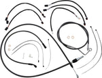 Magnum Shielding Pearl Designer Handlebar Cable Install Kit For Harley Davidson FLHRXS 1868 2021-2024 30.5 - 35.5cm (12" - 14") - Black