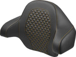 Saddlemen Dragon Scale Tour Pak Backrest Pad For Harley Davidson FLH 1868 ABS 2021 - Black/Gold