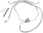Drag Specialties Extended Length Stainless Steel Brake Hose Kit For Harley Davidson FLHT 1340 1996-1998 +25.4 cm Front