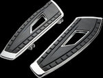 Ciro Chicane Floorboards For Harley Davidson FLD 1690 2012-2013 - Black/Chrome