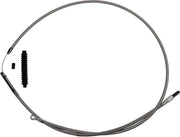 Barnett Stainless Steel Clutch Cable For Harley Davidson FLHFB 1868 2023 +20.3 cm (8") - Silver