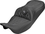Saddlemen Roadsofa Carbon Fibre Seat For Harley Davidson FLH 1868 ABS 2021 - Black/Silver