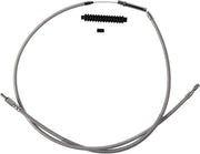 Barnett Stainless Steel Clutch Cable For Harley Davidson FLDE 1750 2018-2020 +20.3 cm (8") - Silver