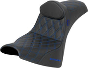 Saddlemen Pro Series SDC Performance Grip Seat For Harley Davidson FXBB 1750 ABS 2018-2020 Gripper - Black/Blue