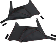 Show Chrome Dual Side Tank Pouches For Can Am Ryker 600 ACE 2019-2024 - Black/Red