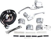 Drag Specialties Handlebar Control Kit with Mechanical Clutch For Harley Davidson FLHR 1340 1996-1998 - Chrome