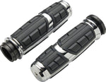 Ciro Chicane Grips For Harley Davidson FLDE 1750 ABS 2018-2020 - Chrome