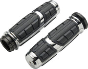 Ciro Chicane Grips For Harley Davidson FLDE 1750 ABS 2018-2020 - Chrome