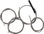 LA Choppers Handlebar Cable/Brake Hose Kit For Harley Davidson FLHRXS 1868 ABS 2024 30.5 cm - 35.5 cm (12" - 14") - Clear-Coated