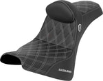 Saddlemen Pro Series SDC Performance Grip Seat For Harley Davidson FXBB 1750 ABS 2018-2020 Gripper - Black/Silver