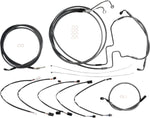 Magnum Shielding KarbonFibr Designer Handlebar Cable Install Kit For Harley Davidson FLHRXS 1750 2017-2018 30.5 - 35.5cm (12" - 14") - Carbon Fiber Silver