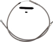 Barnett Stainless Steel Clutch Cable For Harley Davidson FLDE 1750 2018-2020 Standard - Silver