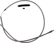 Barnett Stainless Steel Clutch Cable For Harley Davidson FLHR 1750 2021-2022 +15.2 cm (6") - Silver