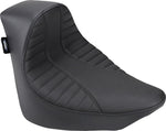 Drag Specialties EZ-On Solo Seat For Harley Davidson FLDE 1750 2018-2020 Scorpion Stitched - Black