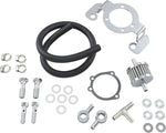 Drag Specialties Crankcase Breather with Support Bracket Kit For Harley Davidson FLD 1690 2012-2013 - Black Chrome