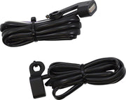Drag Specialties LED Handlebar Marker Lights For Harley Davidson FLHR 1584 - Black Clear