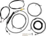 LA Choppers Complete Plug-and-Play Cable Kit For Harley Davidson FLH 1868 ABS 2021 30.5 cm - 35.5 cm (12" - 14") - Clear-Coated