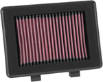 K&N High Flow Air Filter For Suzuki DL 1000 2014-2020 - Black Red