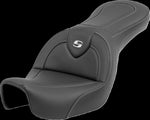 Saddlemen Roadsofa Carbon Fibre Seat For Harley Davidson FXD 1584 Dyna Super Glide 2007-2010 - Black