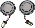 Kuryakyn Tracer LED Turn Signal Conversions For Harley Davidson FLD 1690 2013 Front Smoke