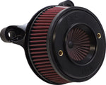 S&S Cycle Air Stinger Stealth Air Cleaner Kit For Harley Davidson FLD 1690 2012-2016 - Black/Chrome