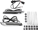 Ciro LED Saddlebag Hinge Covers For Harley Davidson FLH 1868 ABS 2021 - Chrome/Grey/Smoke