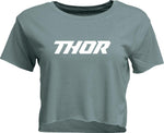 Thor Womens Adult Womens Corp Crop T-Shirt - Mineral