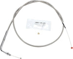 Barnett Stainless Steel Throttle/Idle Cable For Harley Davidson FLST 1340 1990 96.5 cm (38") - Silver