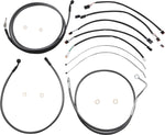 Magnum Shielding KarbonFibr Designer Handlebar Cable Install Kit For Harley Davidson FLHRXS 1750 2017-2018 38 - 43cm (15" - 17") - Carbon Fiber Silver