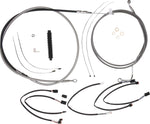 Magnum Shielding XR Handlebar Cable Install Kit For Harley Davidson FLHRXS 1868 2021-2024 30.5 - 35.5cm (12" - 14") - Chrome Clear-Coated